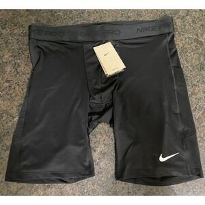 Nike Men's Size XXL Dri-Fit  Pro Fitness Tight-Fit Long Shorts Black FB7963-010
